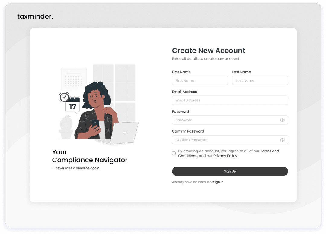 Sign Up Screen